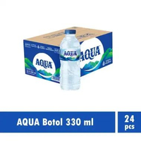 AQUA Air Mineral DUS 330ml 600ml 1500ml Gelas 200ml CUBE 220ml (1 Dus) Botol 330ml