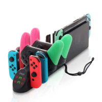 Controller Charger Docking Station for Nintendo Switch Oled Charging Stand for 4 Switch Joy-Con &amp; 2 Pro Controllers with Display