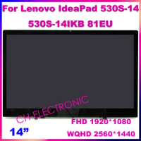 14'' FHD For Lenovo IdeaPad 530s-14 530s-14ikb 81eu LCD Touch Screen Display Assembly 5D10R06217