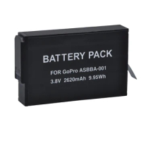 1x 2620mAh ASBBA-001 ASBBA 001 Replacement Battery for Gopro ASBBA001 Battery Accu Gopro Fusion 360-Degree Sports Action Camera