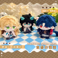 Anime Honkai: Star Rail Luocha Blade 10cm Pendant Keychain Plush Doll Toys Stuffed Plushie a6667 Gift