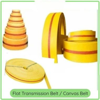 Conveyor Belt Canvas / Canvas Belt Berbagai Ukuran Warna Kuning 5x4 ply