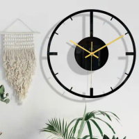 Frameless DIY Wall Clock,Large Modern 3D Mirror Decor Sticker Clock kit For Home Living Room Bedroom Wall Decorations(Black)