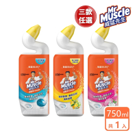 威猛先生 深層淨力潔廁凝膠750ml-3款任選(海洋 檸檬 花舞)