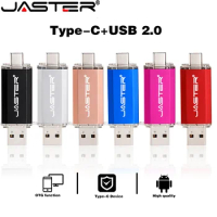Type-C for Smart Phone USB Flash Drive Metal Pen Drive Wholesale Waterproof Memory Stick Real Capacity 8G 16GB 32GB 64GB 128GB