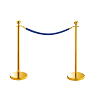 不銹鋼掛繩一米線護欄 欄桿座 警戒線隔離帶 鈦金色迎賓禮賓