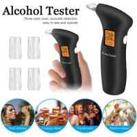 2024 NEW Digital Alcohol Tester Professional Breath Alcohol Detector Rechargeable Breathalyzer Alcohol Meter Analyzer Test Tools
