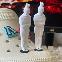 JibbitzKalcer - 2 Pcs Pin Sandal Pocong Uget Uget Geol Geol Accesories Hiasan Sandal Kalcer Badai