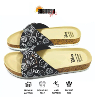 PROMO ERGE Sandal Selop Wanita Disney Nevada Flip Flop Hitam Motif Kartun Lucu Terbaru 37 s/d 40 Put
