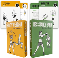 Bodyweight & Dumbbell Workout Cards Exercises Cards 100 Different Exercises and 24 Strength with Det
