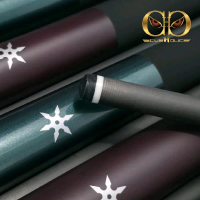 LONGULIS Cue With Carbon Shaft - Brown / Green
