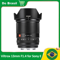 【DO BRASIL】Viltrox 13mm F1.4 Sony E Mount APS-C Ultra Wide Angle AF Lens for Sony E-Mount Camera ZV-E10 a600 a6600 a6100 a6000
