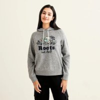 【Roots】Roots女裝- 戶外探險家系列 雪場海狸連帽上衣(灰色)