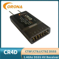 Corona CR4D 2.4Ghz 4CH Receiver V2 DSSS For RC Control Driving Flight Airplane Helicopters Car Electric RC Model Airplane