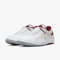 Nike Air Jordan 2 Retro Low 男鞋 Cherrywood 白 酒紅 2代 喬丹 DV9956-103