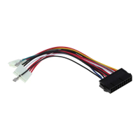 สายเคเบิลเพาเวอร์คอมพิวเตอร์, 20Pin ATX ถึง 2x 6Pin AT PSU Converter, สำหรับ 286 386 486 586