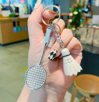 ~廣隆~羽毛球鑰匙圈 鑰匙扣 吊飾 羽球吊飾 紀念品 運動 羽毛球鑰匙扣 飾品 鑰匙掛件 生日禮物