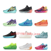 New 2023 Brand Lamelo Ball MB Basketball Shoes Men MB.02 2 Honeycomb Phoenix Phenom Flare Lunar Jade Blue Trainers Sneakers