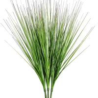 1 Pack 27" Artificial Plants Onion Grass Greenery Faux Fake Shrubs Plant Flowers Wheat Grass Decor