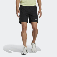 【adidas 愛迪達】Own The Run Sho 男 短褲 運動 跑步 輕量 吸濕排汗 透氣 亞洲尺寸 黑(H58593)