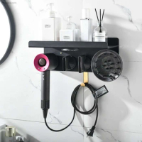 Wall Mount Holder For Dyson Airwrap Styler And Supersonic Hair Dryer Organizer Storage Rack Stand Compatible