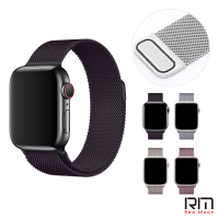 RedMoon Apple Watch Ultra2/Ultra/9/8/7/SE/6/5/4/3/2/1 米蘭不銹鋼磁吸式錶帶 38/40/41/42/44/45/49mm