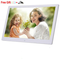 10" HD LED Screen digital photo frame Alarm Clock MP3/4 Movie Player Album Black free shipping