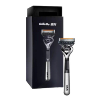 【Gillette 吉列】小黑磚ProGlide系列刮鬍刀組(刀架x1+刀頭 x9+磁吸底座x1)