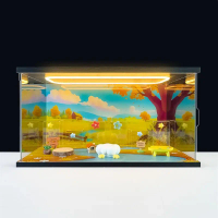 กล่องเก็บของแบบเปิดๆ Nyota POPMART Bubble Mart เรียบง่าย ป้องกันฝุ่น ผลิตจากอะคริลิก สำหรับเก็บของเล