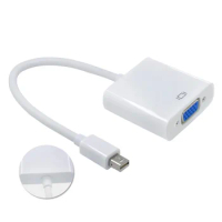 MacBook Air Pro iMac Mac Mini Thunderbolt Mini DisplayPort Display Port Mini DP To VGA Cable Adapter 1080P