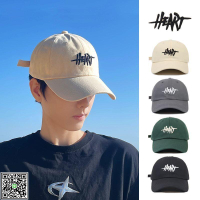 大頭棒球帽男冬季新款百搭HEART刺繡加大加寬加深顯臉小鴨舌帽女-UM.有米家居