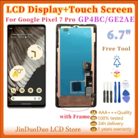 6.7"Original For Google Pixel 7 Pro LCD Display Touch Screen Digitizer For Google Pixel 7 Pro Display with Frame GP4BC GE2AE