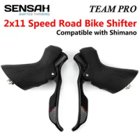 SENSAH TEAM Pro TEAMPro Road Bike Shifter STI 2x11 Speed Brake Lever Bicycle R7000 R8000 105 Sensah Groupset