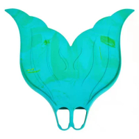 One-Piece Mermaid Rubber Fins for Women, Professional Swimming Diving Fins, Single Fin Training Whale Tail Flippers, New