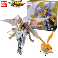 Bandai Genuine Digimon Adventure Anime Figure Holy Angemon Action Figure Toys for Boys Girls Christmas Gift Collectible Model