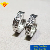 Anting Jepit Emas Putih Kadar Emas 750
