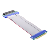 PCI-E 3.0 x8公對母延長線 pcie Riser卡8x帶供電直插卡測試顯卡P【北歐家居生活】