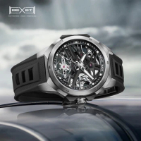BEXEI 9121 Automatic movement mechanical men's watch luminous skeleton Synthetic sapphire waterproof business wrist watch news
