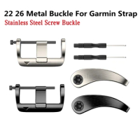 22 26mm Watch Strap Metal Screw Buckle For Garmin Fenix5 Plus 6 Pro 7 Easy Fit Buckle 5X 6X 7X Stainless Steel Adapter