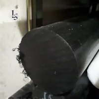 nylon rod hitam 25mm x 500mm(PE hitam batangan )