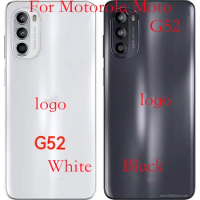 1pcs New For Motorola Moto G52 MotoG52 Back Battery Cover Housing Rear Back Cover Housing Case Repair Parts