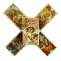 Tarot Mucha Cards A 78 Oracle English Visions Divination Edition Borad Playing Games
