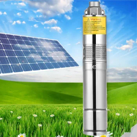 Dc Solar Water Pump System 1hp 1.5hp 2hp Borehole Submersible Vertical Centrifugal Solar Deep Well W