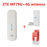 Unlocked ZTE MF79 MF79U + antenna 4G150M LTE USB Wingle LTE 4G USB WiFi Modem dongle car wifi PK Huawei E8372h-153 E8372h-608