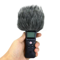 Furry Windscreen Muff Cover Foam Filter Microphone Windproof Cover for Zoom H1