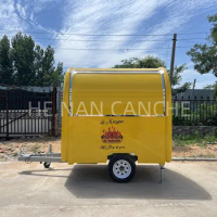Chinese Food Track Square Mobile Kitchen Food Trailer Mobile Ice Cream Food Truck Van With Full Kitchen For Sale In Usa