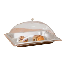 蛋糕罩 食品透明防塵罩長方形塑料烤盤蓋子蛋糕點心面包熟食托盤保鮮罩 【CM9068】