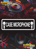 cutting sticker hardcase box sound system case microphone.stiker label audio koper tempat mic