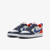 【NIKE 耐吉】運動鞋 休閒鞋 女鞋 中大童 男鞋 COURT BOROUGH LOW RECRAFT GS 白藍橘(DV5456401)