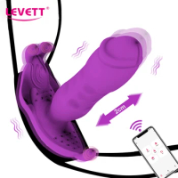 Thrusting Dildo Vibrator Sex Toy for Women APP Remote Women Butterfly Vibrator Clitoris Stimulation Vibrator for Women Couples
